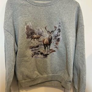 Gray Graphic Men’s Sweater